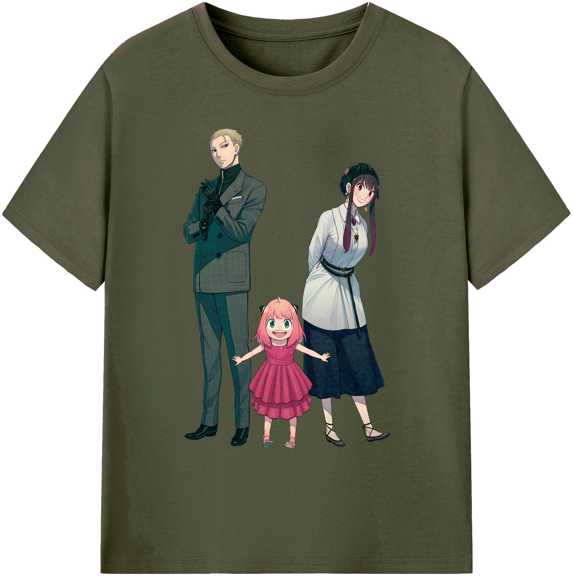 （画像用） SPY×FAMILY间谍家家酒 綿100％ メンズ半袖Tシャツ｜肌触りやわらか＆通気性